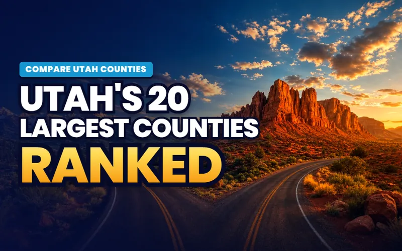 Utah's 20 largest counties