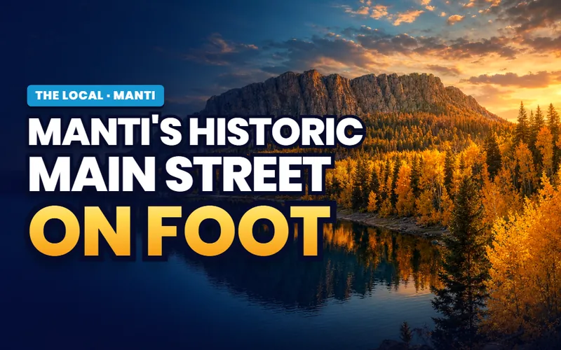 Historic buildings and Main Street in Manti