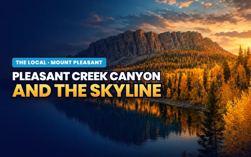 Pleasant Creek Canyon and the Skyline in Mount Pleasant