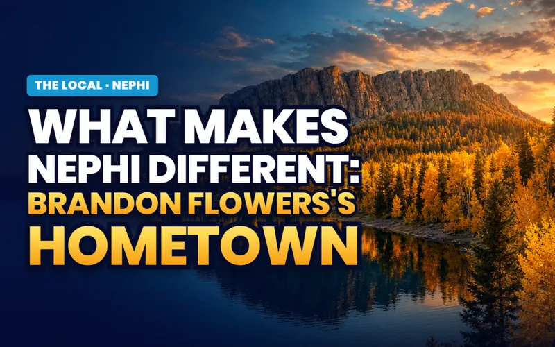 Brandon Flowers's hometown in Nephi