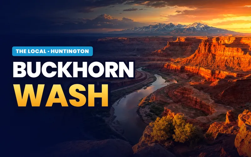 Drive Buckhorn Draw at dawn in Huntington