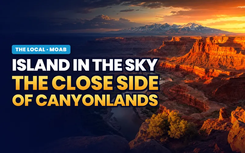 Walk out to Grand View Point in Moab