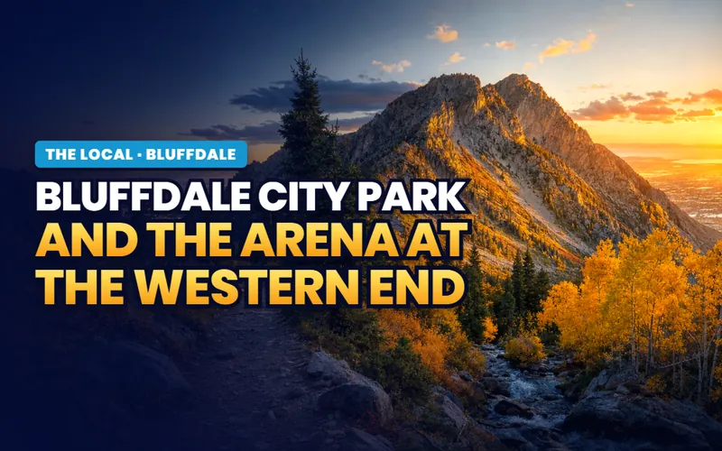 Bluffdale City Park and the arena