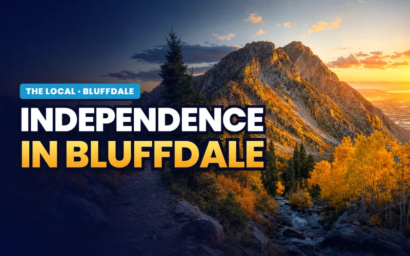 Independence, and the build over the line in Bluffdale