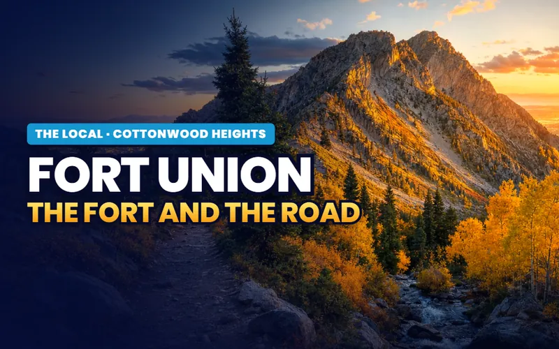 Fort Union, the fort and the road in Cottonwood Heights