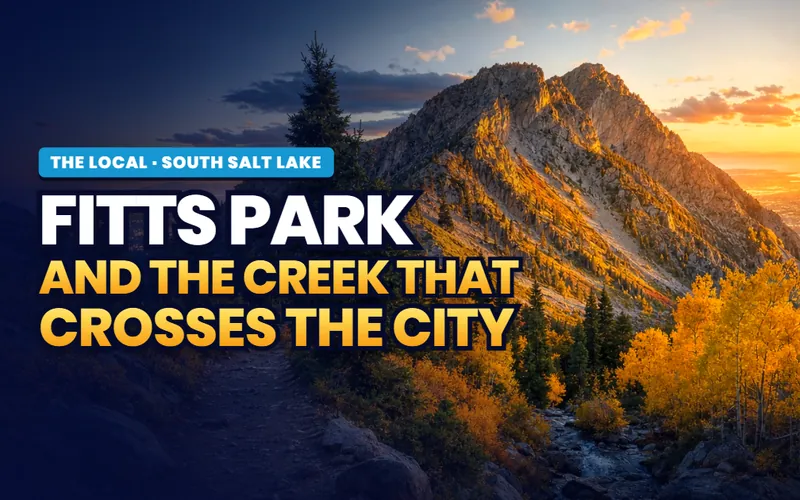 Cross to the creek in the middle in South Salt Lake