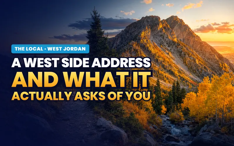 A west side address in West Jordan