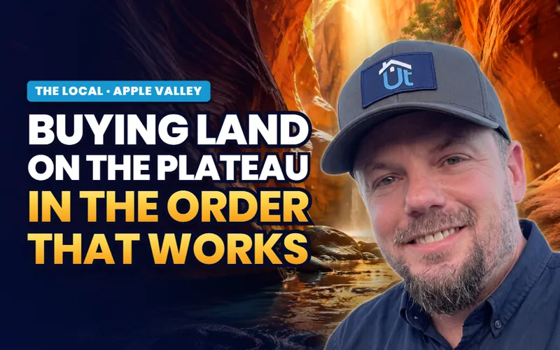Buying land on the plateau in Apple Valley
