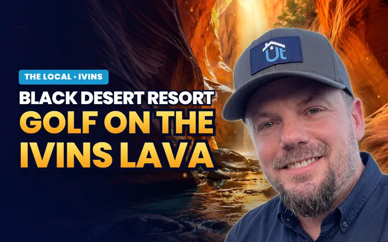 Black Desert and the lava field in Ivins