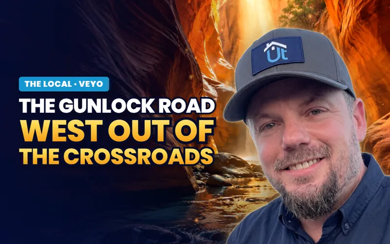 The Gunlock road in Veyo
