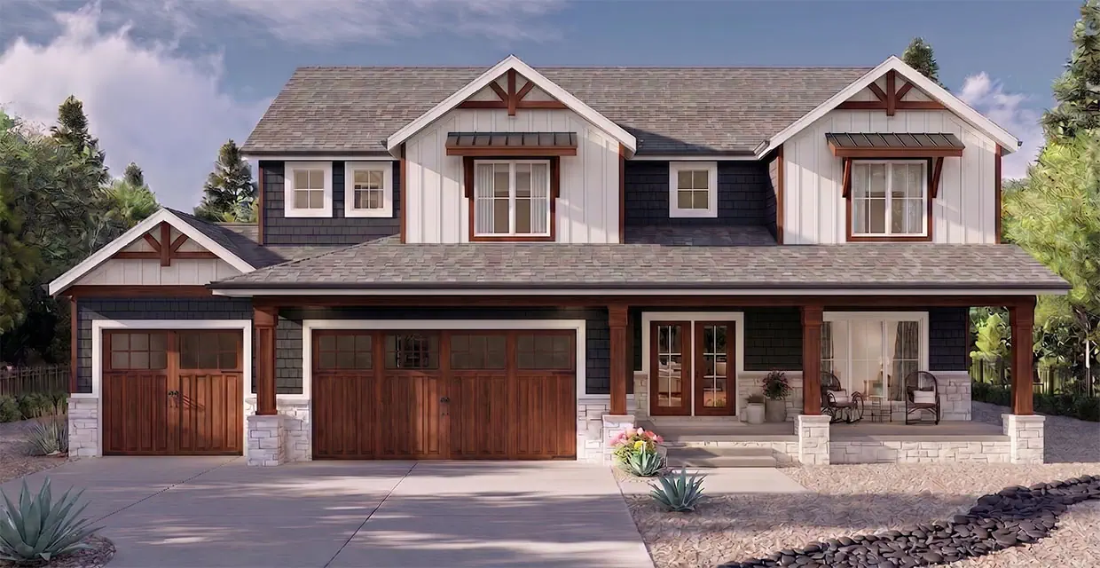 Westview Grande by AJ Caplin Custom Homes, front elevation