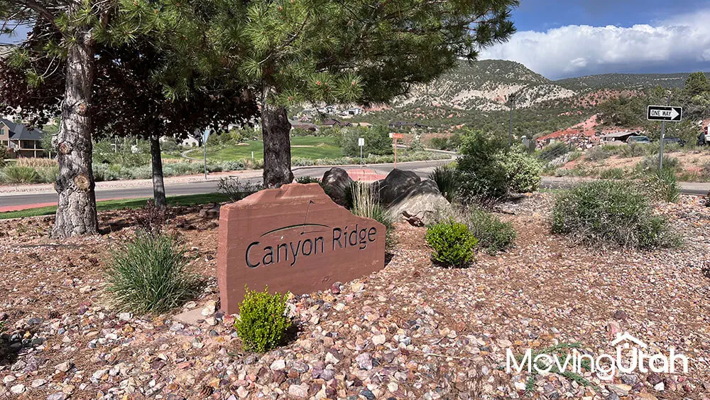 Homes in Canyon Ridge, Cedar City, Utah.