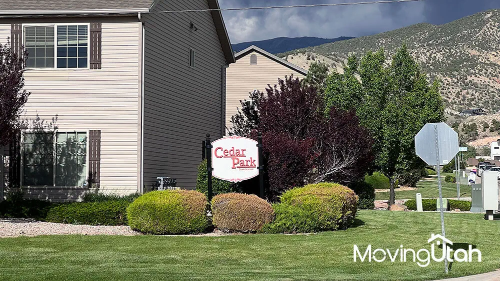 Homes in Cedar Park Townhomes, Cedar City, Utah.